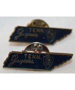 2 Vintage 1970s TENNESSEE JAYCEES Hat/Jacket/Vest PINS TN State Shaped - $333.43 MXN