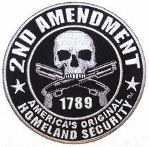 Homeland Security Embrodiered Patch P5950 Biker New 2nd Amendment Guns Skull New - £4.44 GBP