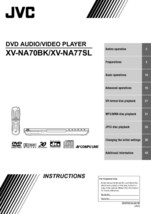 JVC XV-NA70BK XV-NA77SL DVD Player Owners Instruction Manual Reprint - £16.83 GBP