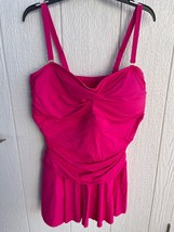 LAUREN Ralph Lauren Pink Skirted One-Piece Swimsuit size 22 NWT - $59.00