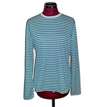 Patagonia Capilene Top Green Women Long Sleeve  Striped Size Large - £23.47 GBP