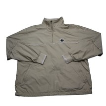 Antigua Jacket Mens M Beige Long Sleeve Stand Up Neck Zip Front Pocket - $25.62