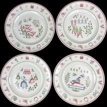 Johnson Brothers The Twelve Days Of Christmas Salad Plates Four Multi Pattern - £29.34 GBP