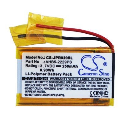 KML Battery for Jabra AHB5-2229PS Pro 900 920 923 930 935(250mAh,3.70V,Li-Polyme  			