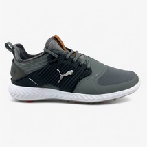 PUMA Ignite Pwradapt Caged Quiet Shade Silver Black Mens Size 8 Golf Shoes - $74.95