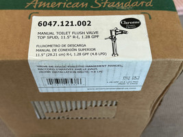 American Standard 6047.121.002 Manual Toilet Flush Valve Top Spud 1.28 GPF - £77.30 GBP
