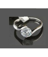 18K White Gold Plated Women Wedding/Egagement Cubic Zirconia Ring- Size 6 - $27.34 CAD