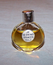 Vintage Partial Miniature Je Reviens Worth Glass Bottle-France-Lot 37 - $20.85