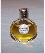 Vintage Partial Miniature Je Reviens Worth Glass Bottle-France-Lot 37 - $15.00
