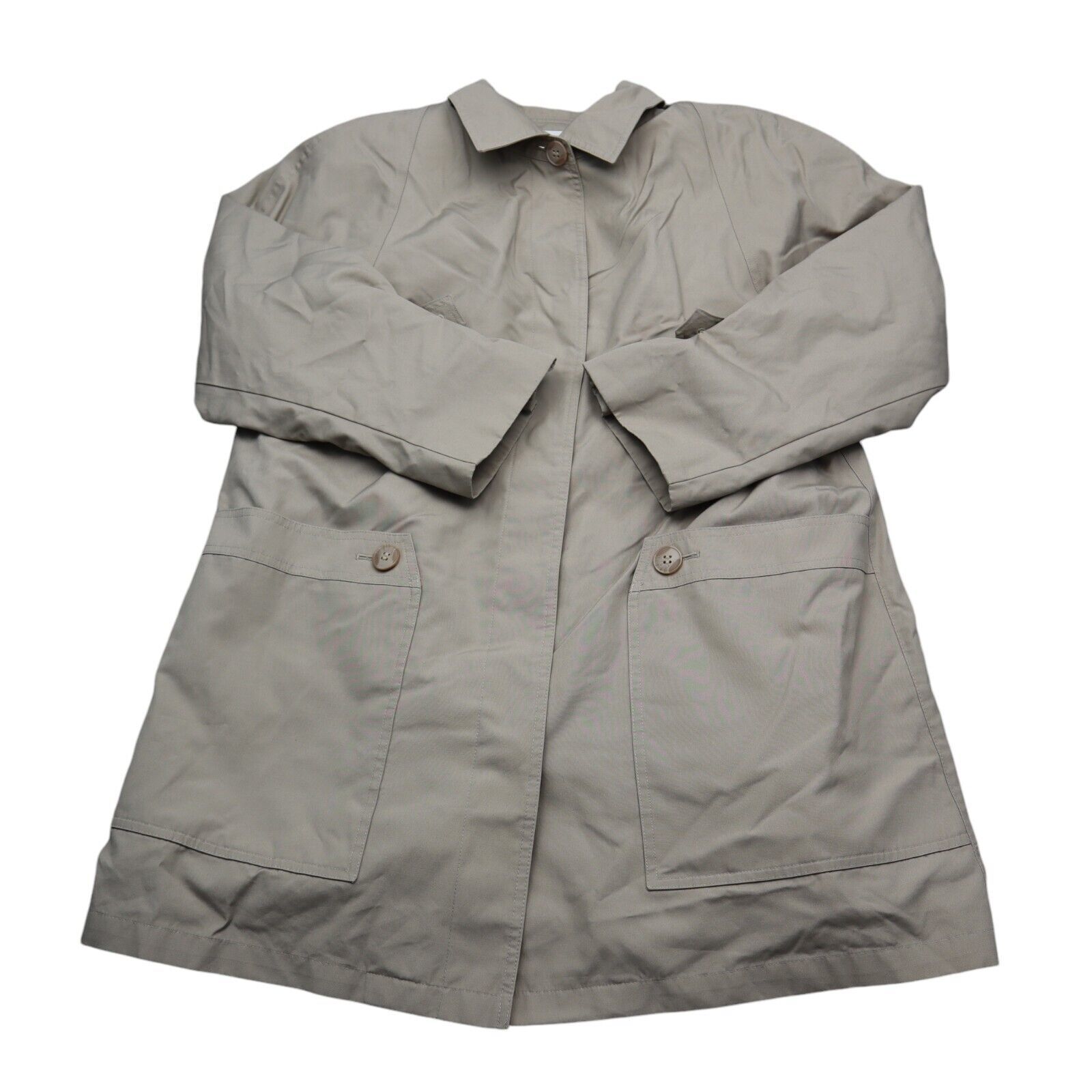 Towne London Fog Coat Womens 10 Jacket Light Beige Fully Lined Zip Front... - £21.53 GBP