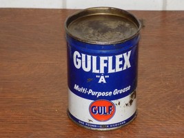 Vintage Gulf Gulfex One Pound Empty Grease Can - $830.41 MXN
