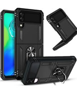 For Samsung Galaxy Z Flip 4 Case, Military Grade Shockproof Kickstand Cover - £6.97 GBP