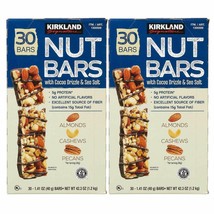 2 Pack Kirkland Signature Nut Bars, 1.41 Oz, 30 Units Each - £40.35 GBP