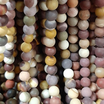 6mm Mookite Frosted Matte Round Beads (60+/- per strand) Buy More and Save! - £4.73 GBP
