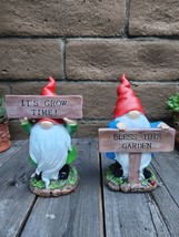 Whimsical Garden Gnome Statue, Yard Art, Garden Decor, CHOOSE Style - $21.90