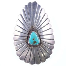 Large Vintage Navajo Sterling and turquoise pendant - £193.18 GBP