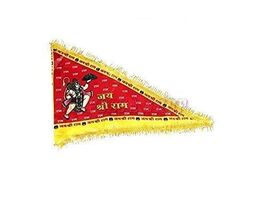 Religious Hanuman Ji Flag Jhanda Quality For Temple And Home FREESHIP SM... - $14.32