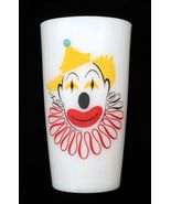 Vtg Hazel Atlas Milk Glass Clown Replacement MCM Unique Decor Drink Beve... - €17,13 EUR
