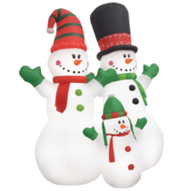 Inflatable Snowman Family with LEDs8 ft - £90.20 GBP