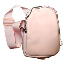 Mini Pink Crossbody Bag Purse Adjustable Strap &amp; Multi Pocket Design For Women - £11.36 GBP