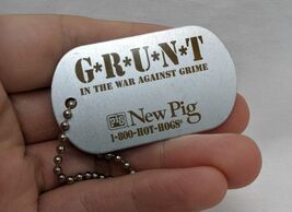 Grunt In The War Against Grime New Pig Promotional Dogtag - €14,88 EUR
