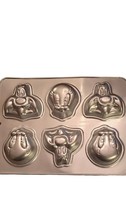 VTG 1994 Wilton Looney Tunes Muffin Pan Tweety Sylvester 6 Cup Cake Mold... - $7.92