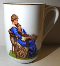 Norman Rockwell Bedtime Cup Mug 4 1/8&quot; Tall - £6.21 GBP
