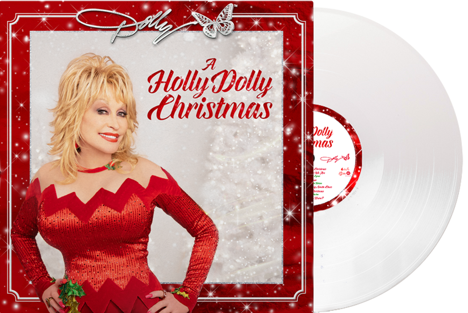Dolly Parton A Holly Dolly Christmas LP Exclusive White Vinyl New/Sealed! Vinyl Records