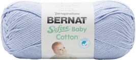 Bernat Softee Baby Cotton Yarn-Pale Periwinkle - £11.77 GBP