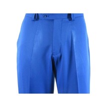 Men 2pc Walking Leisure Suit Short Sleeves By DREAMS Fancy 283-11 Royal Blue image 10