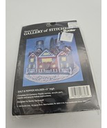 Bucilla Gallery of Stitches Plastic Canvas Salt &amp; Pepper Holder Victoria... - $303.58 MXN