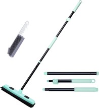 Rubber Broom Pet Hair Remover With Squeegee, 52.3 Inches Long Handle Fur... - $723.00 MXN