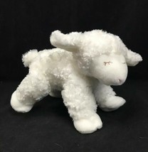 Gund Baby Rattle Lamb Plush White Winky 058133 Sheep Soft  6 inch Baby Gift - £10.71 GBP