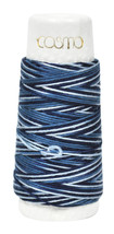 Cosmo Hidamari Sashiko Variegated Thread 30 Meters Deep Ocean - £4.83 GBP