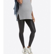 First Kick Maternity Womens Pants Faux Leather Leggings Black Small - $562.47 MXN