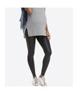 First Kick Maternity Womens Pants Faux Leather Leggings Black Small - $29.99