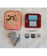 Nintendo 2DS Crystal Red Handheld Console FTR-001  - $189.00