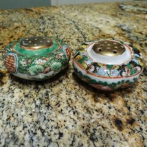 19th Century Chinoiserie Gold Top Salt and Pepper Shakers  - £332.37 GBP