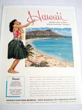 1958 Color Ad Hawaii Visitors Bureau, Honolulu - $8.99