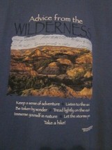 NWOT - Advice from the WILDERNESS Adult Size L Blue Short Sleeve Tee - $12.99