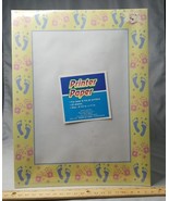 Printer Paper Laser Ink Jet Baby Feet Pink &amp; Blue 42 Sheets 8.5&quot;x11&quot;... - £6.78 GBP