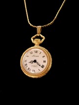 vintage ladies Pocketwatch - Swiss watch necklace - Arnex 17 jewels 24&quot; ... - $115.00