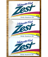 VTG 1992 Original Zest Deodorant Bar Soap Whitewater Fresh 3 Bars 5 oz. ... - $29.99