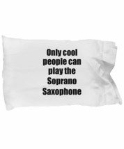 Soprano Saxophone Player Pillowcase Musician Funny Gift Idea Bed Body Pillow Cov - £17.10 GBP