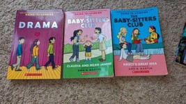 3 The Baby-Sitters Club Paperback Graphic Books by Ann M. Martin, 1 and 4, Drama - £11.87 GBP