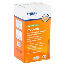 Equate Digestive Care Probiotic Capsules, 42 count+ - £39.56 GBP