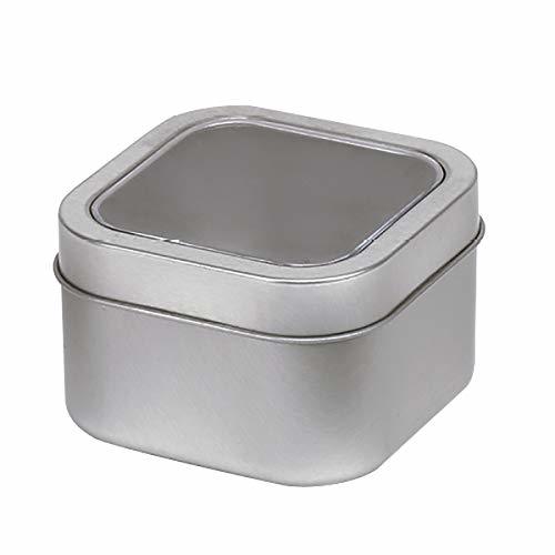 4oz Screw Top Tins - Set of Food Grade Airtight Tin Containers