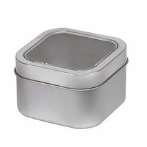 ITI Tea Square Silver Can w/Window - up to 3 oz Capacity - $5.98