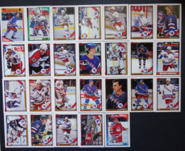 1991-92 Topps New York Rangers Team Set of 26 Hockey Cards - £5.10 GBP