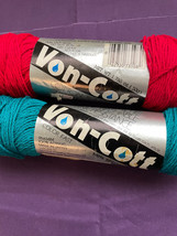Rare Vonnel VON-COTT DK weight Acrylic Yarn color 120 Teal - $1.87